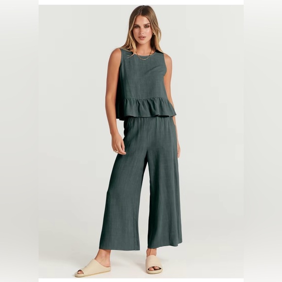 blue gray 2 piece matching set - xxl - NWT - vacation set - Picture 1 of 4